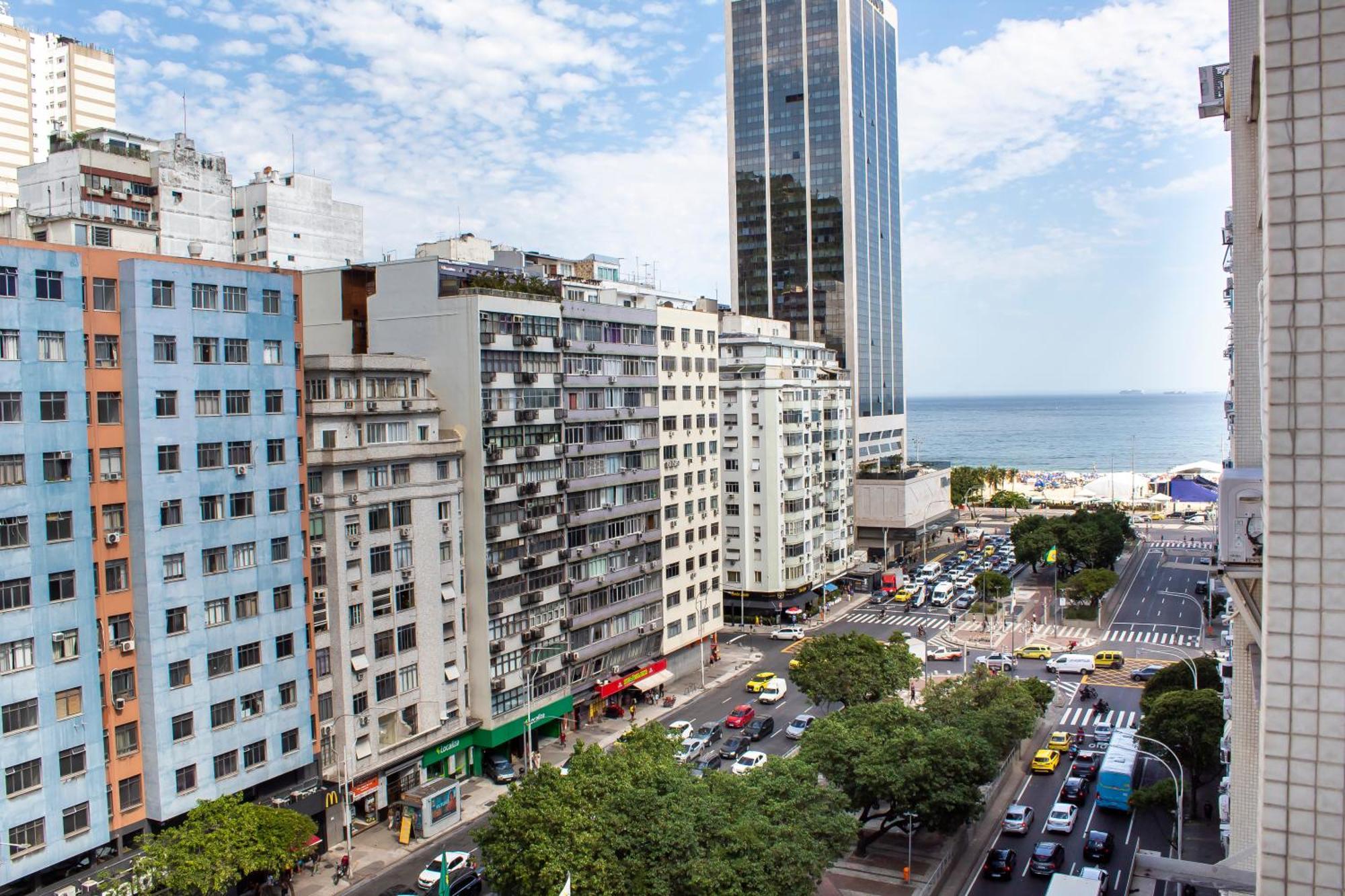 Apartamento Completo Na Praia De Copacabana 02 Quartos Com Vista Lateral Mar Em Andar Alto, Ar, Wifi , Netflix, Pauloangerami Rmvc18 Rio de Janeiro Extérieur photo