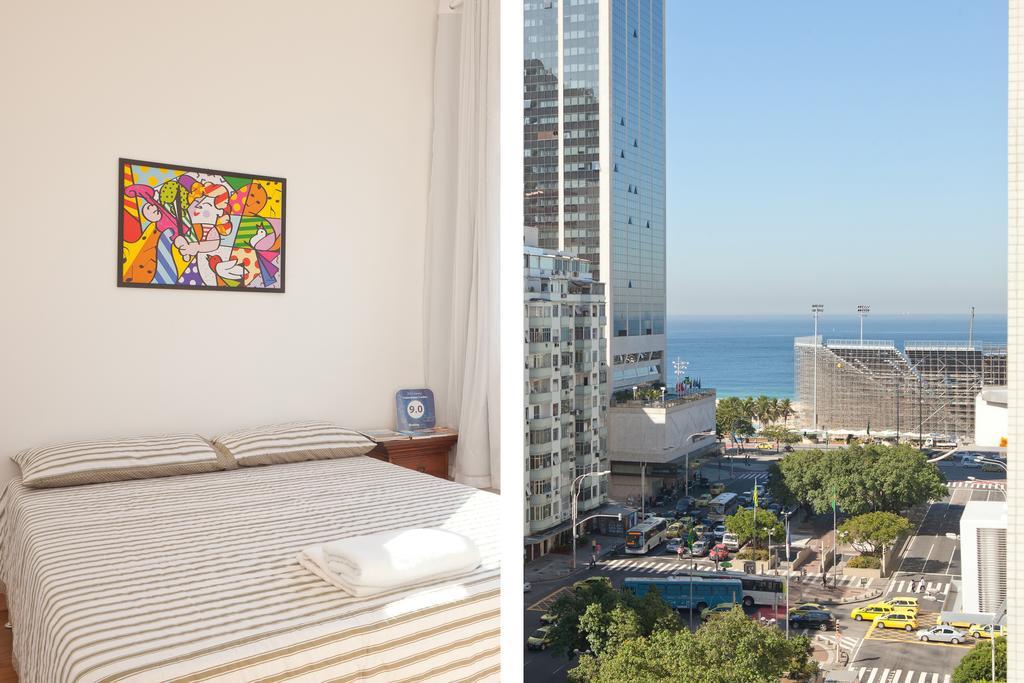 Apartamento Completo Na Praia De Copacabana 02 Quartos Com Vista Lateral Mar Em Andar Alto, Ar, Wifi , Netflix, Pauloangerami Rmvc18 Rio de Janeiro Extérieur photo